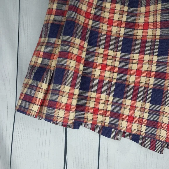 Brandy Melville John Galt School Girl Plaid Mini Skirt One Size - Picture 3 of 9